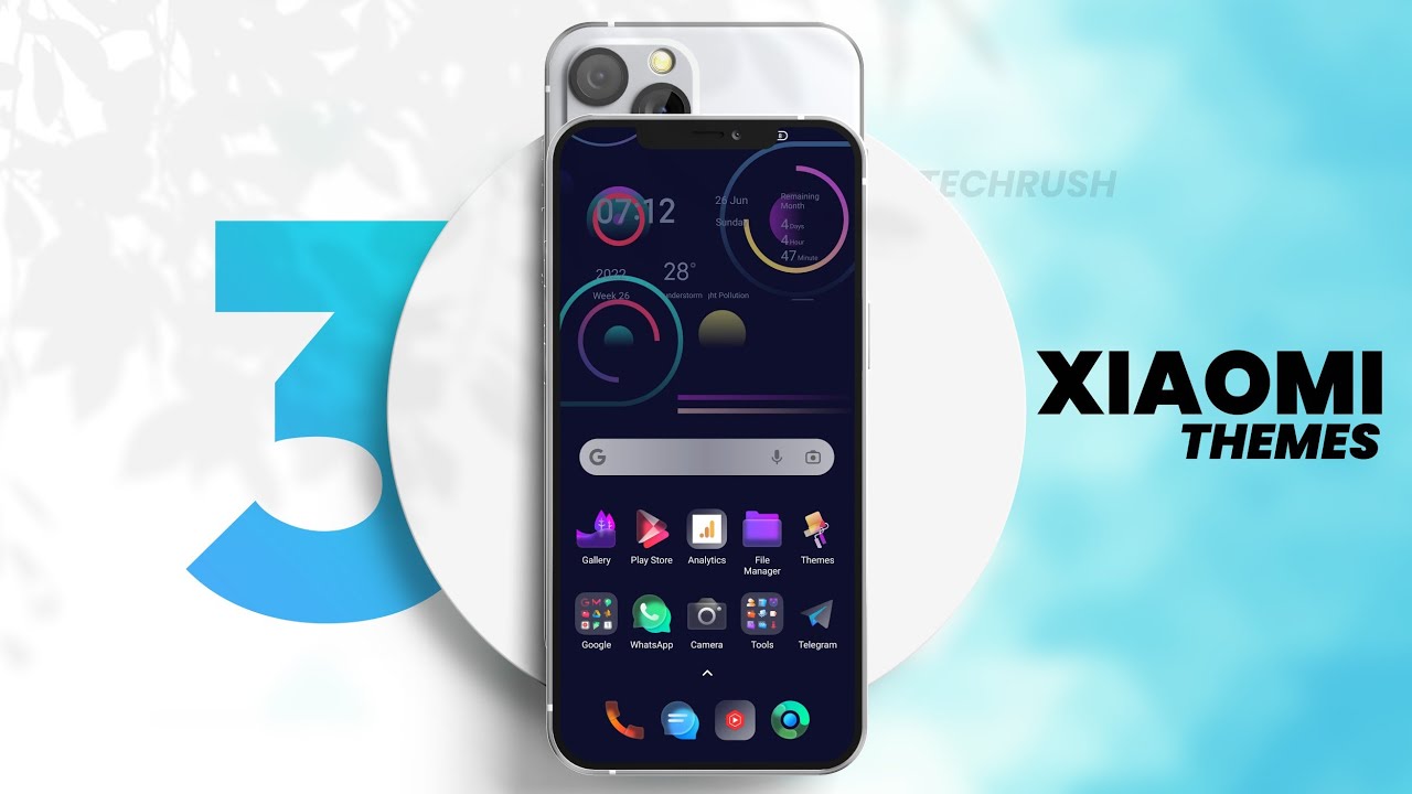 3 Premium Xiaomi THEME With New Animations || MIUI Theme 2022