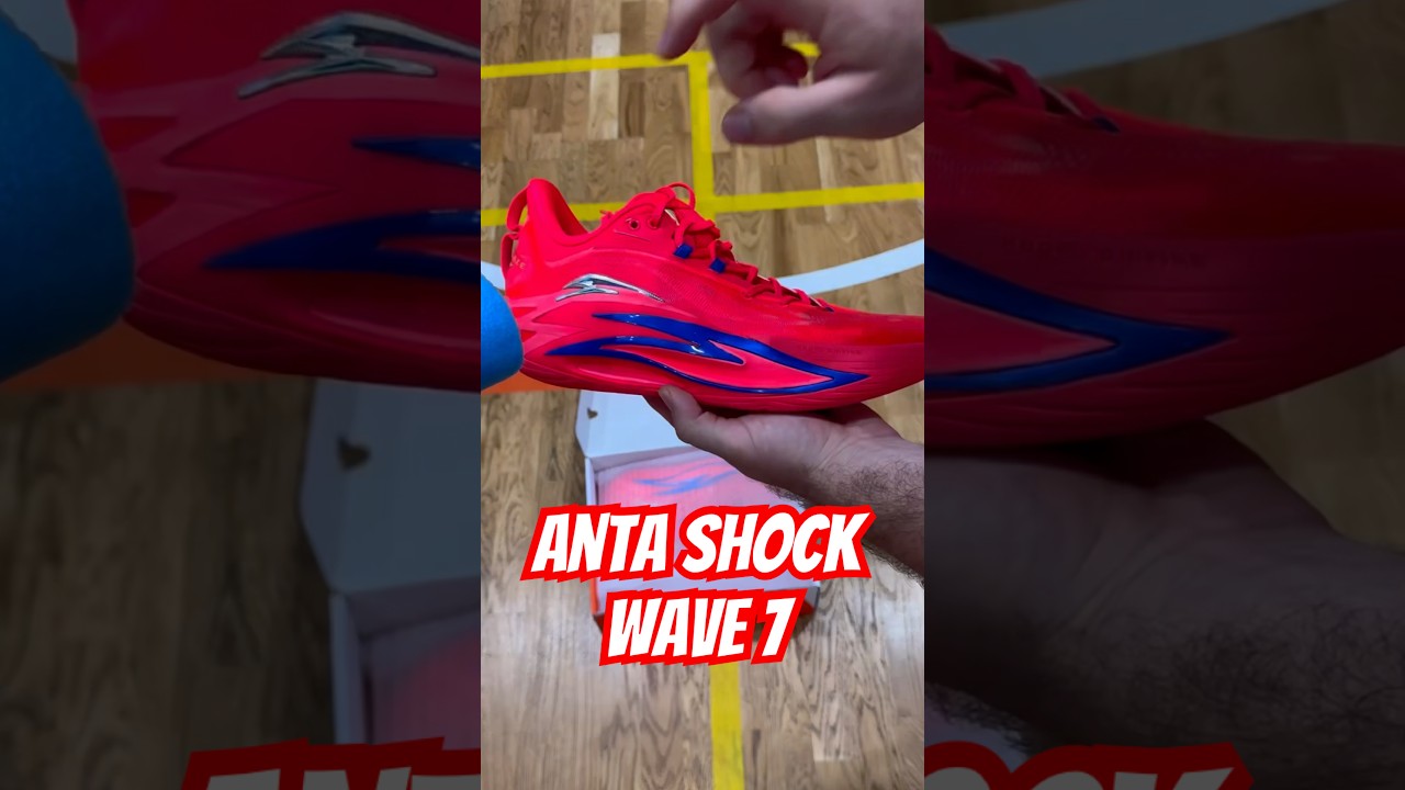ASMR распаковка Anta shock wave 7 #обзор #basketball #кроссовкидешевые #anta