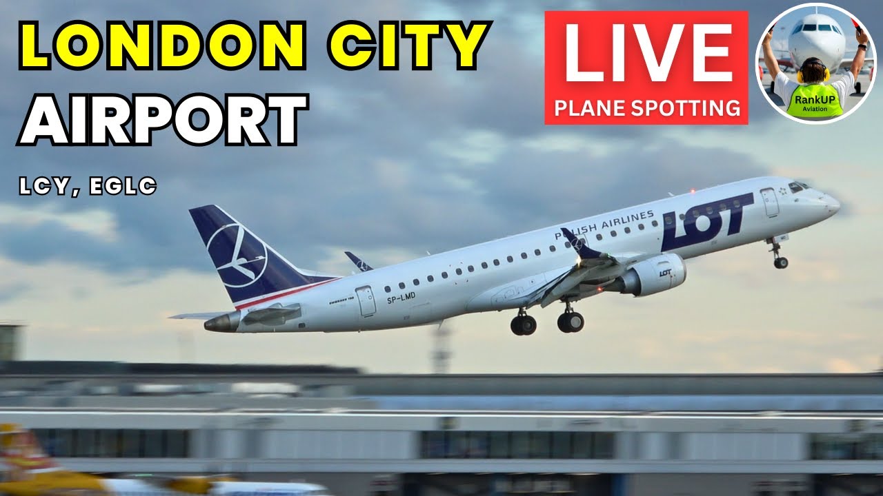 LIVE London City Airport Plane Spotting 🛫 #liveairport #liveplanespotting  #livestream