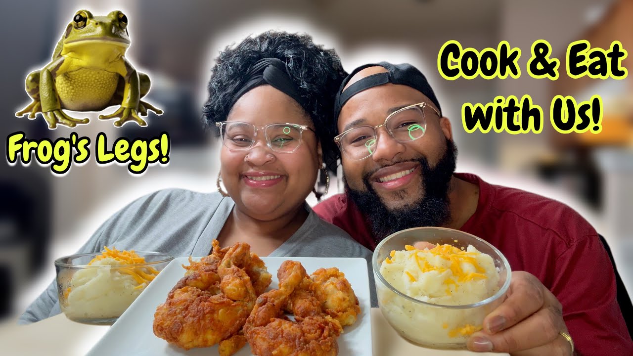 FROG LEGS MUKBANG COOK AND EAT T&LEETV