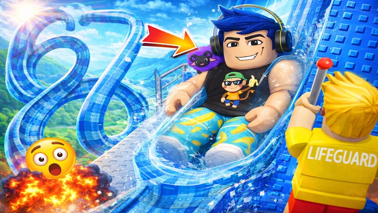 🔥 Así construí un tobogán EXTREMO en Roblox 🌊😱 parte 2 #roblox #robloxedit