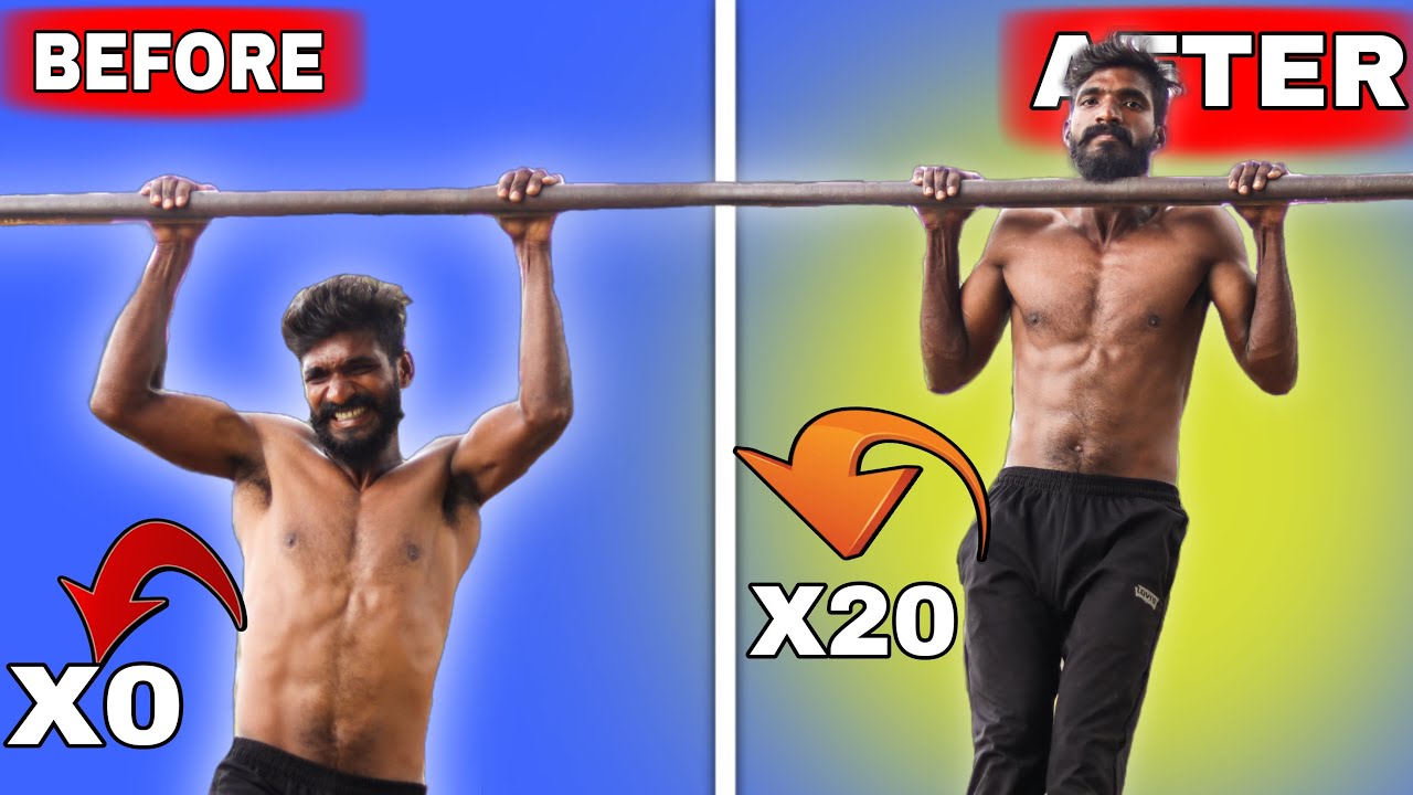 0 TO 20 PULLUPS IN A WEEK | How to do more pull-ups | pro tamilan fitness
