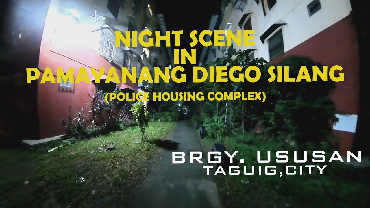 NIGHT LIFE SCENE IN PAMAYANANG DIEGO SILANG(POLICE HOUSING COMPLEX)