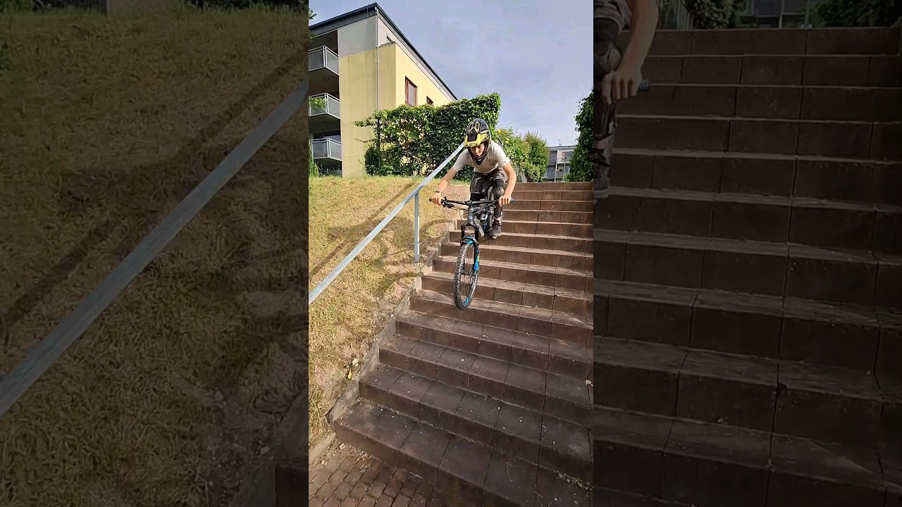 ridening on bike #urbanfreeride #street #streettrial #streetmtb #bikejumps #bikesend #bikefreeride