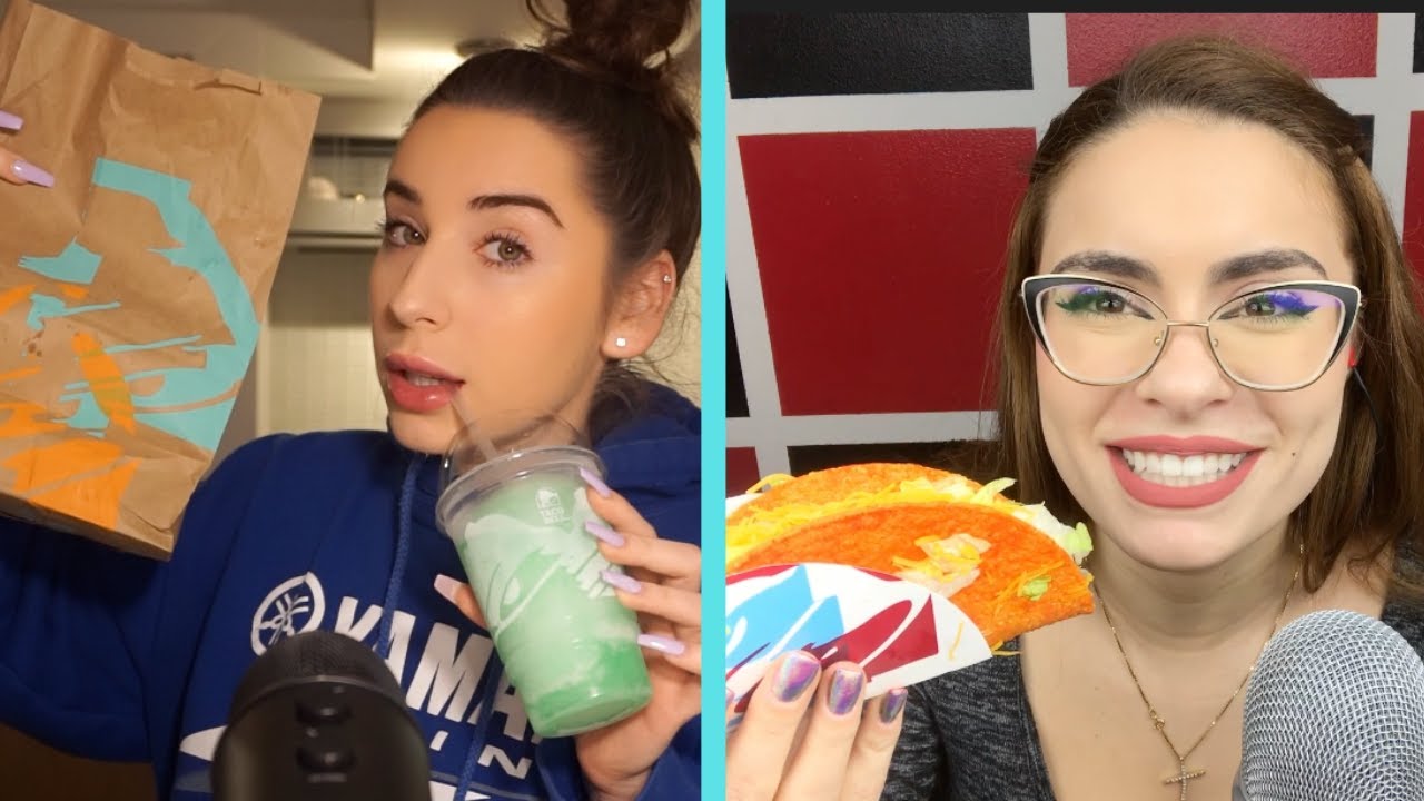 ASMR Taco Bell Mukbang With Celaine's ASMR