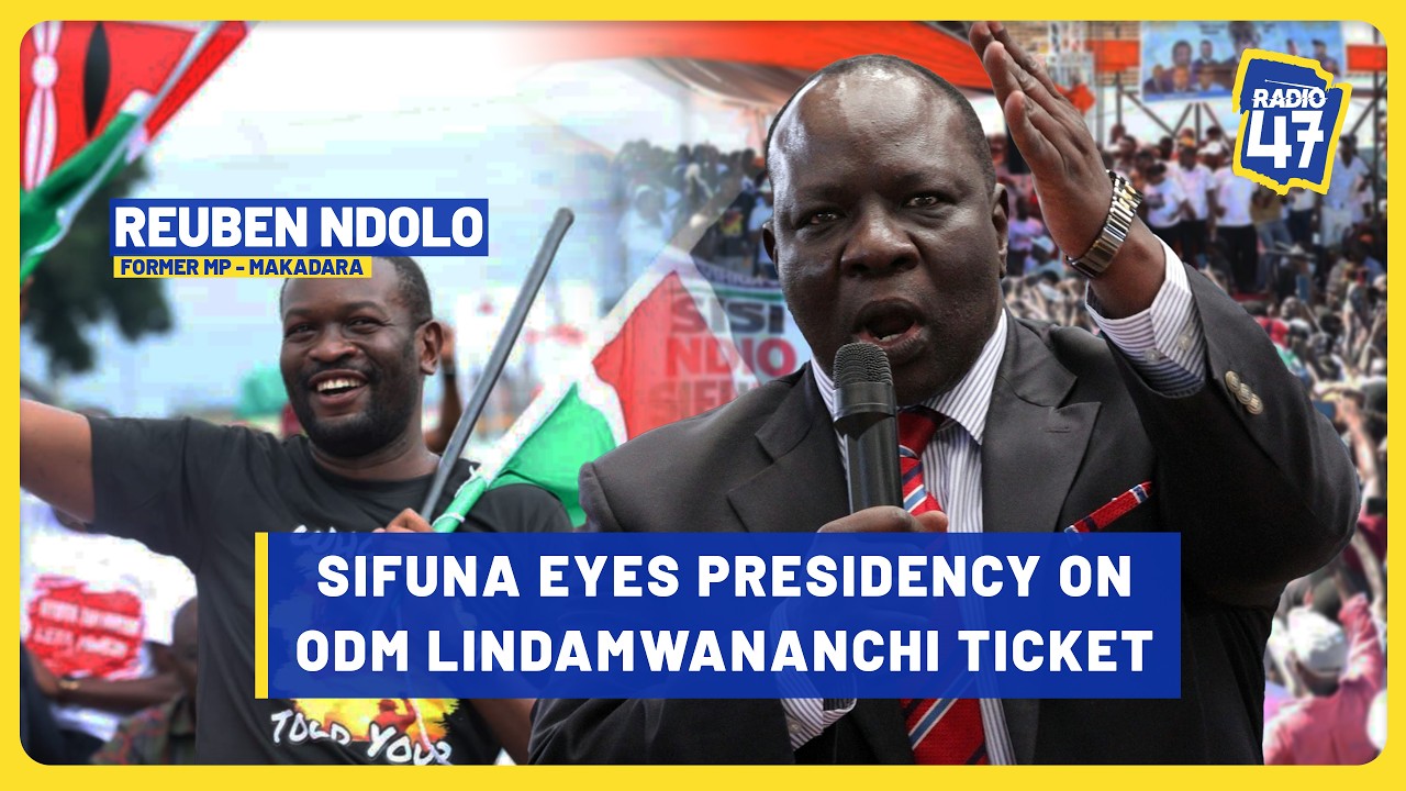Edwin Sifuna atawania Urais Kwa Tiketi ya  ODM lindamwananchi.- Reuben Ndolo