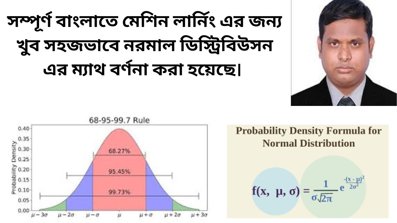 Normal Distribution Math in Bangla| Gaussian Distribution | Statistics for Data Science