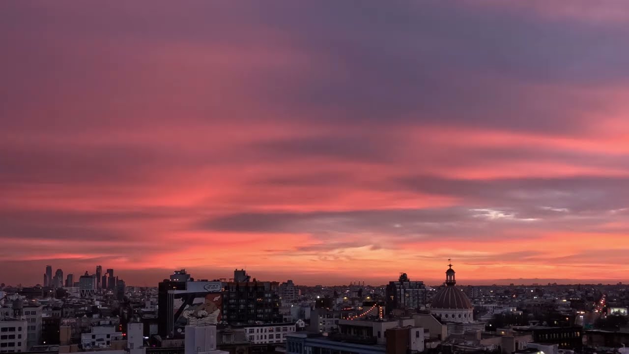 NYC Timelapse - Brooklyn Sunrise - January 18, 2024