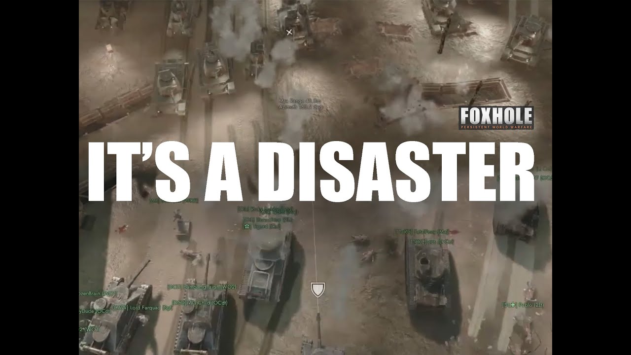 A huge tank line battle! - Foxhole Tank Gameplay