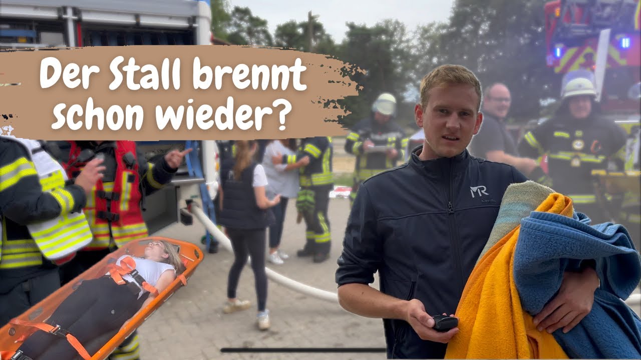 Der Pferdestall brennt schon wieder?🔥🚒 - Feuerwehrübung mit Personenbergung