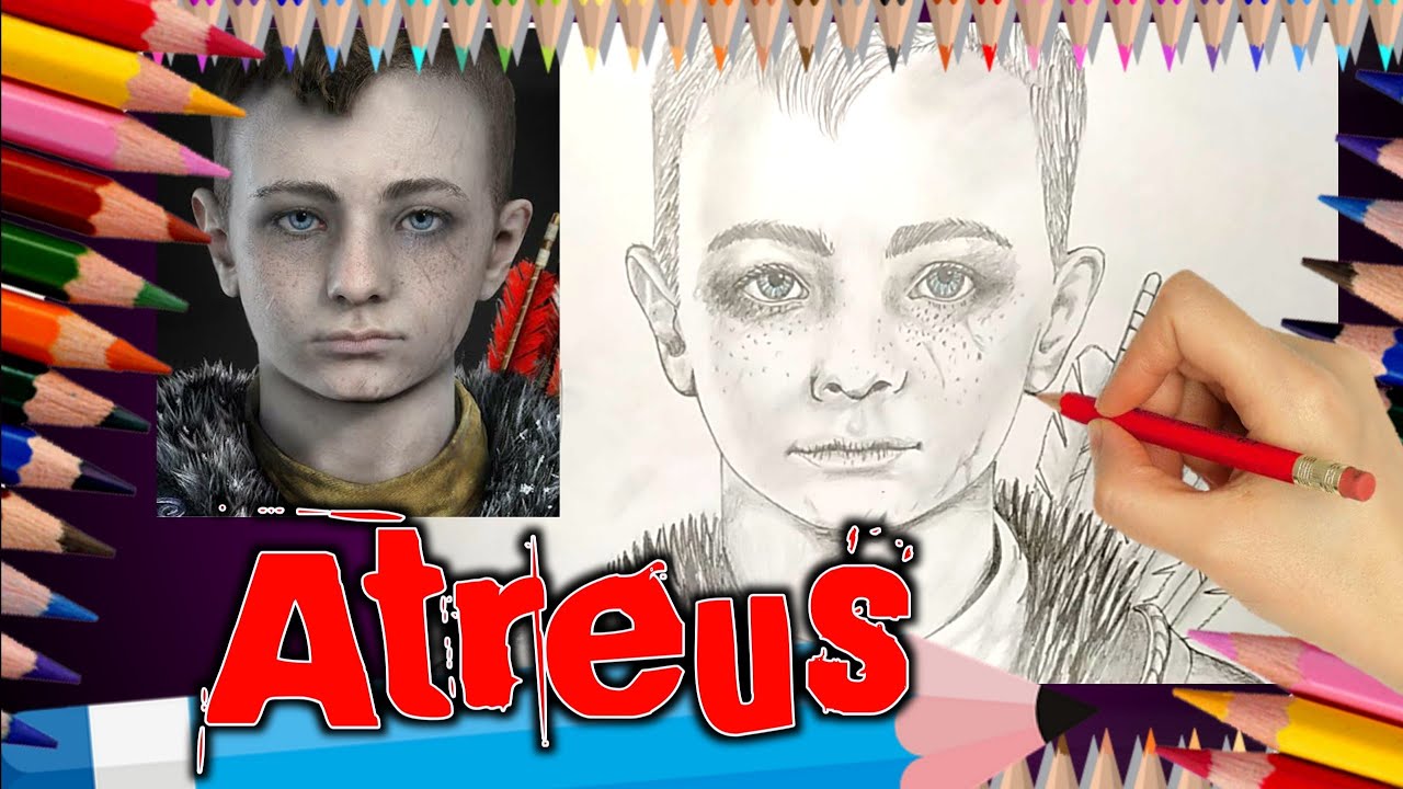 Como desenhar Atreus (God of War). Cómo dibujar a Atreus. How to draw, Atreus.