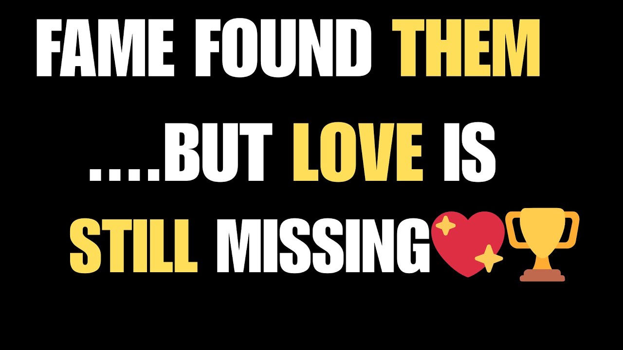 Angels Say: Fame Found Them… But Love Is Still Missing 💖🏆