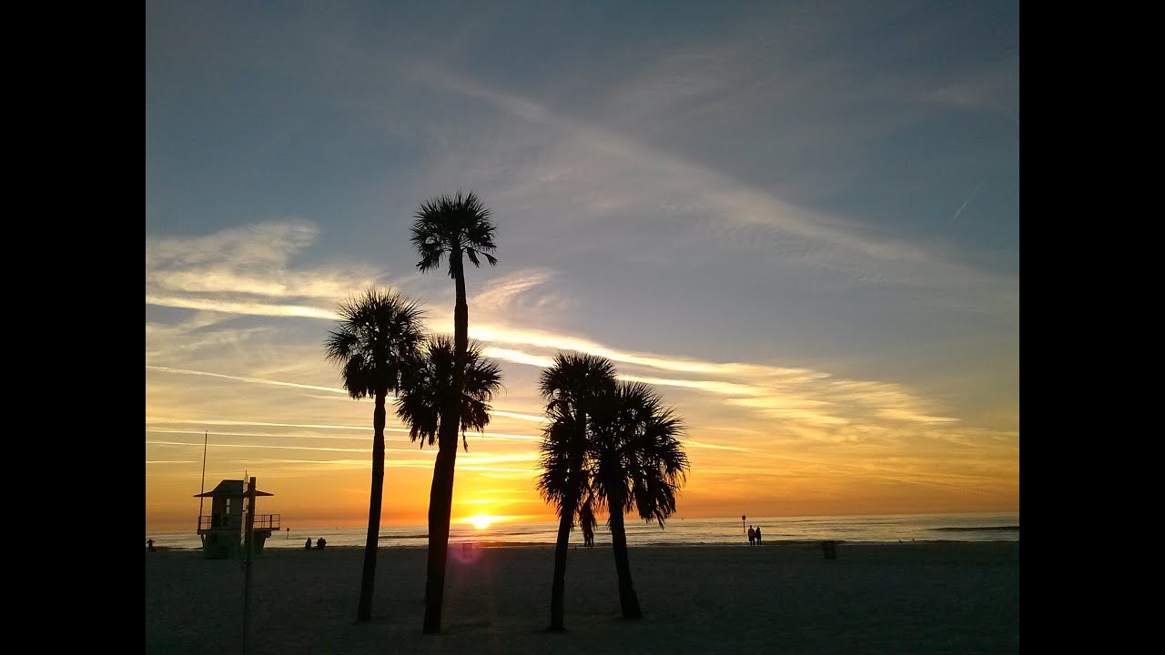 Clearwater Beach Sunset Time-Lapse February 20, 2014
