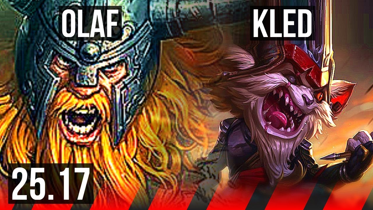 OLAF vs KLED (TOP) | 10/1/4, Dominating | EUW Grandmaster | 25.17