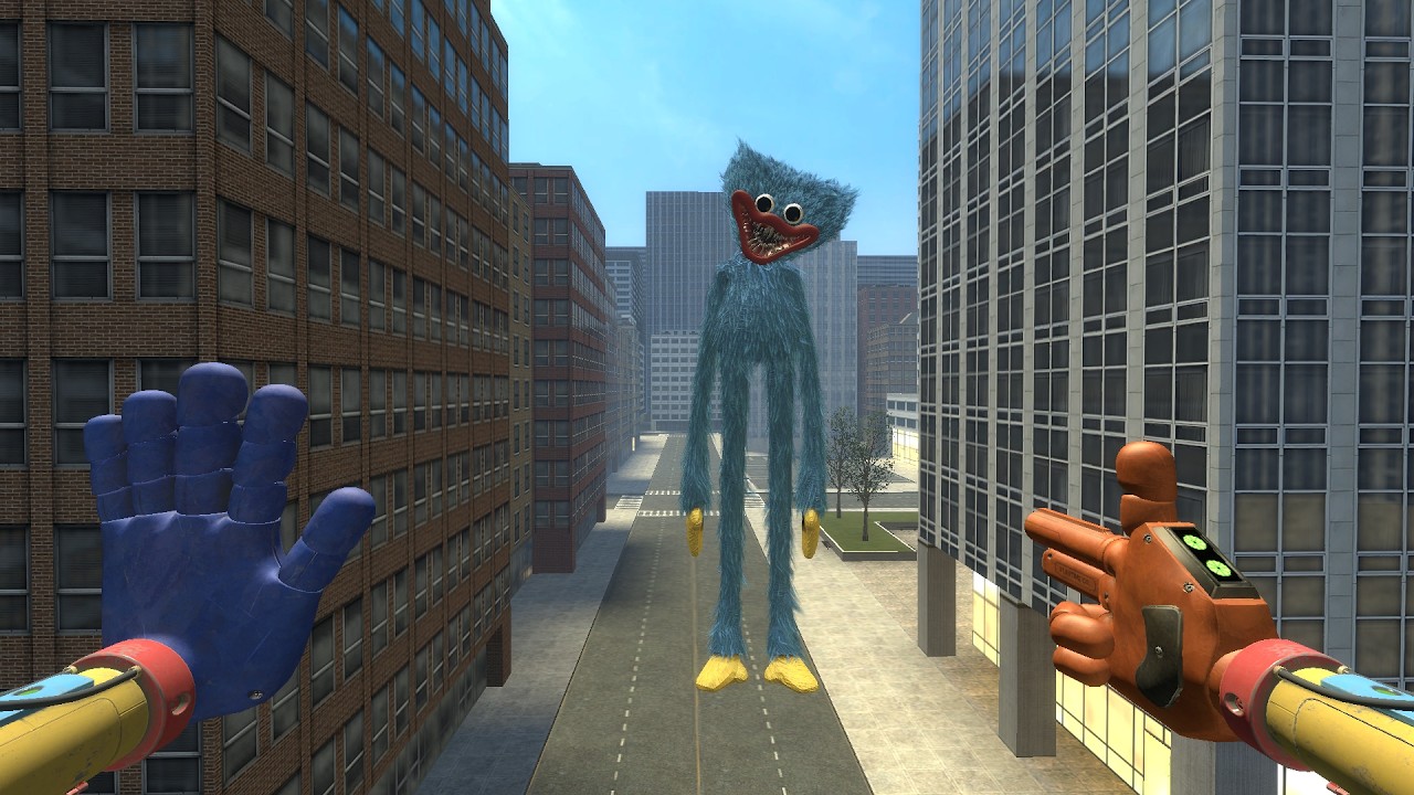 GIANT HUGGY WUGGY FROM POPPY PLAYTIME APPEARS OUT OF NOWHERE AND ATTACKS | GARRY’S MOD