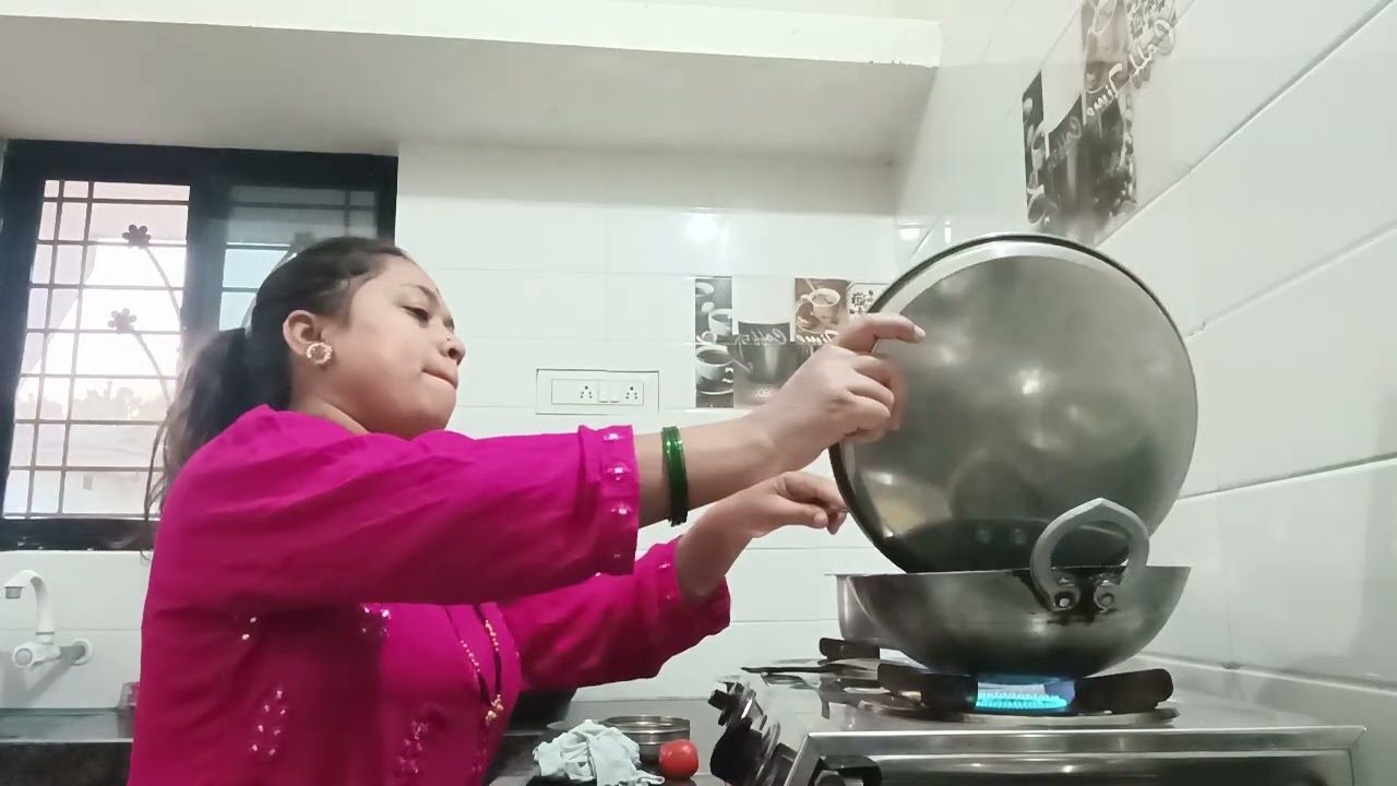 मसालेदार खसखस ची भाजी आणि भात, पोळी स्वयंपाक#गृहिणी जय श्रीराम 