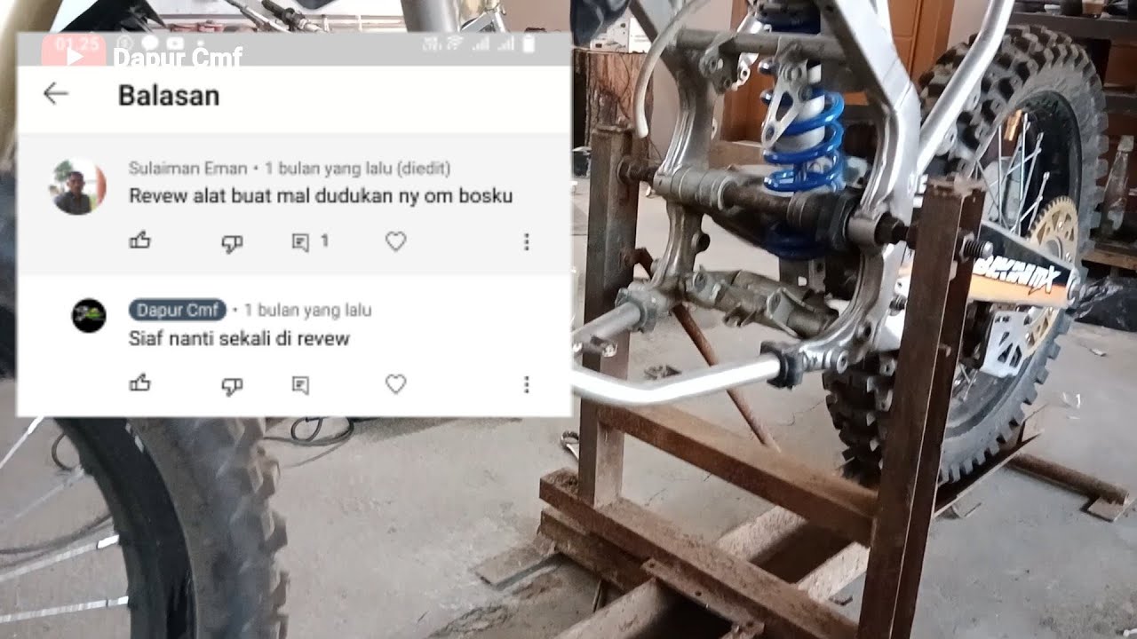 Revew alat mal dudukan center frame