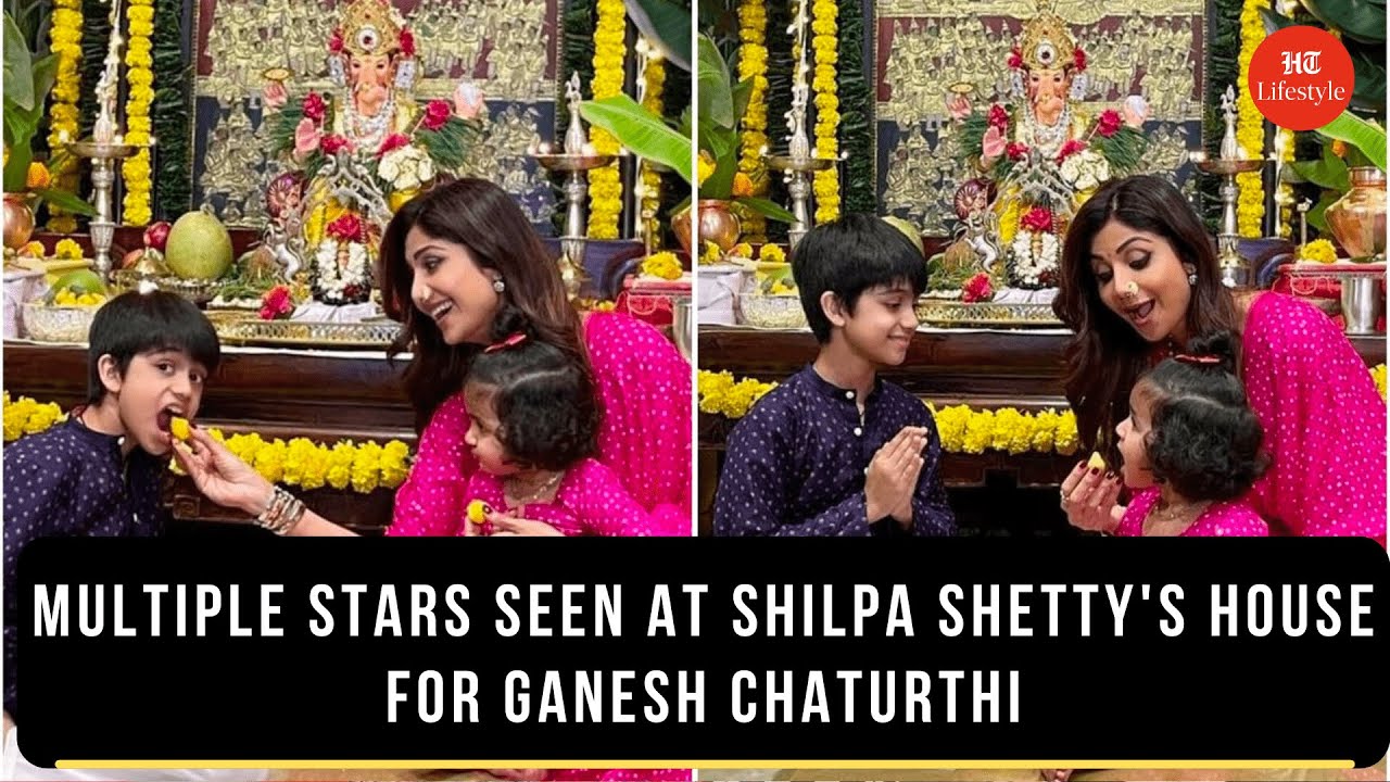 Multiple Stars seen at Shilpa Shetty's house for Ganesh Chaturthi | Bollywood News | Hindustan Times