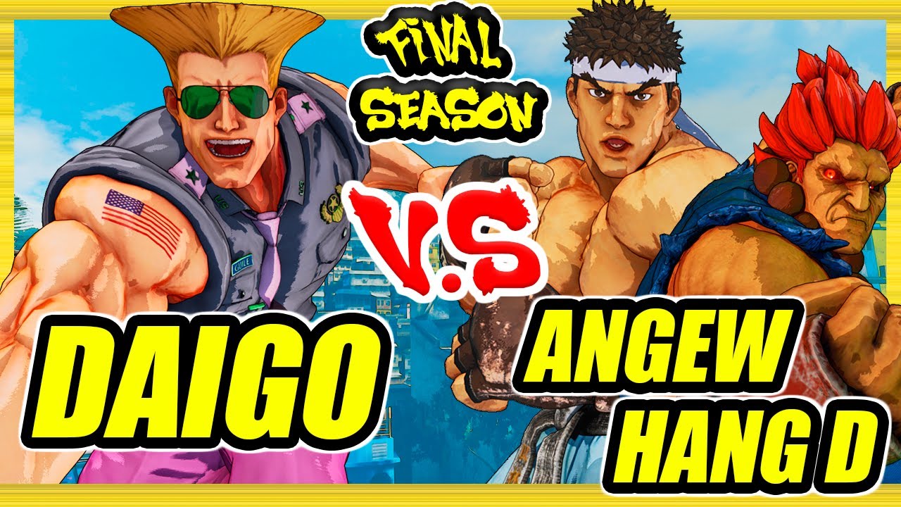 SFV CE 🔥 Daigo (Guile) vs Angew & hang D (Ryu/Akuma) 🔥 Ranked Sets 🔥 Street Fighter 5