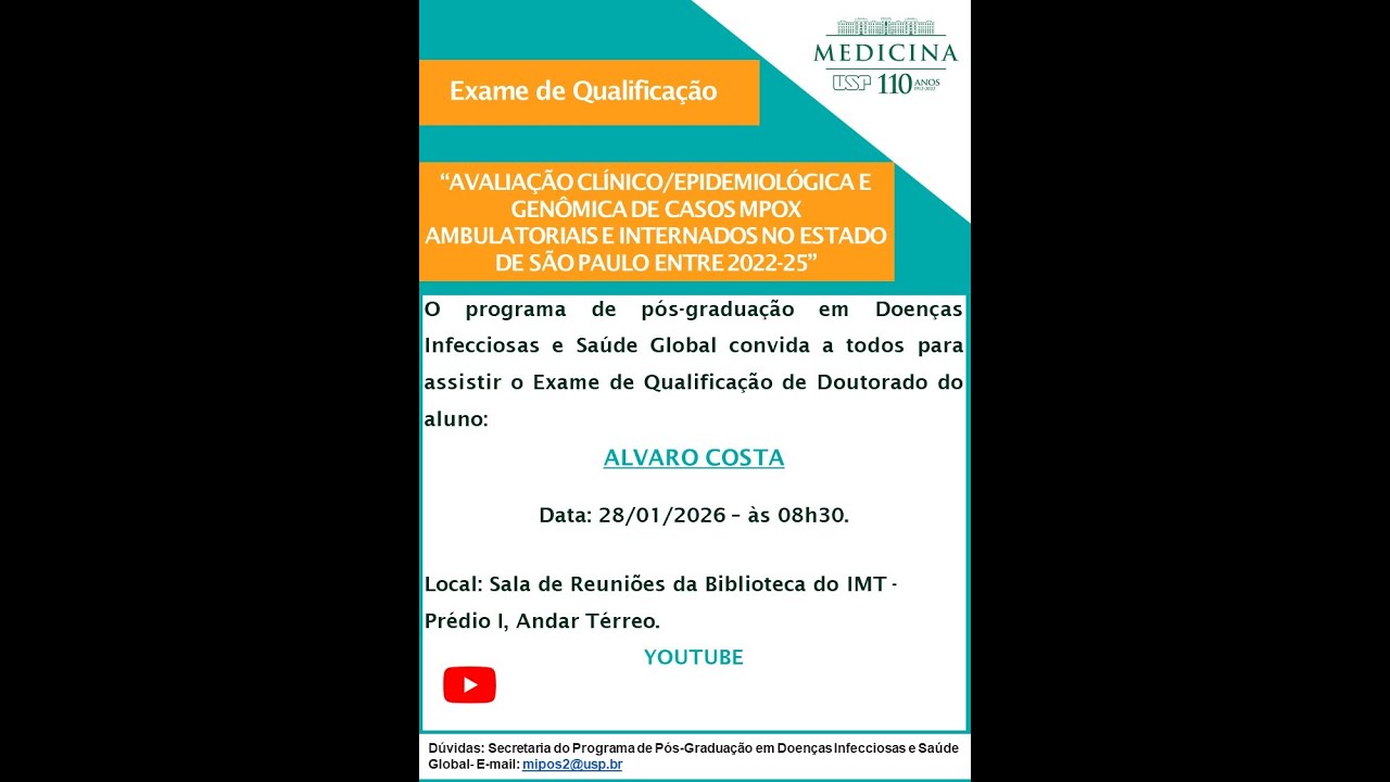 Avaliação clínico/epidemiológica e genômica de casos MPOX ambulatoriais e internados