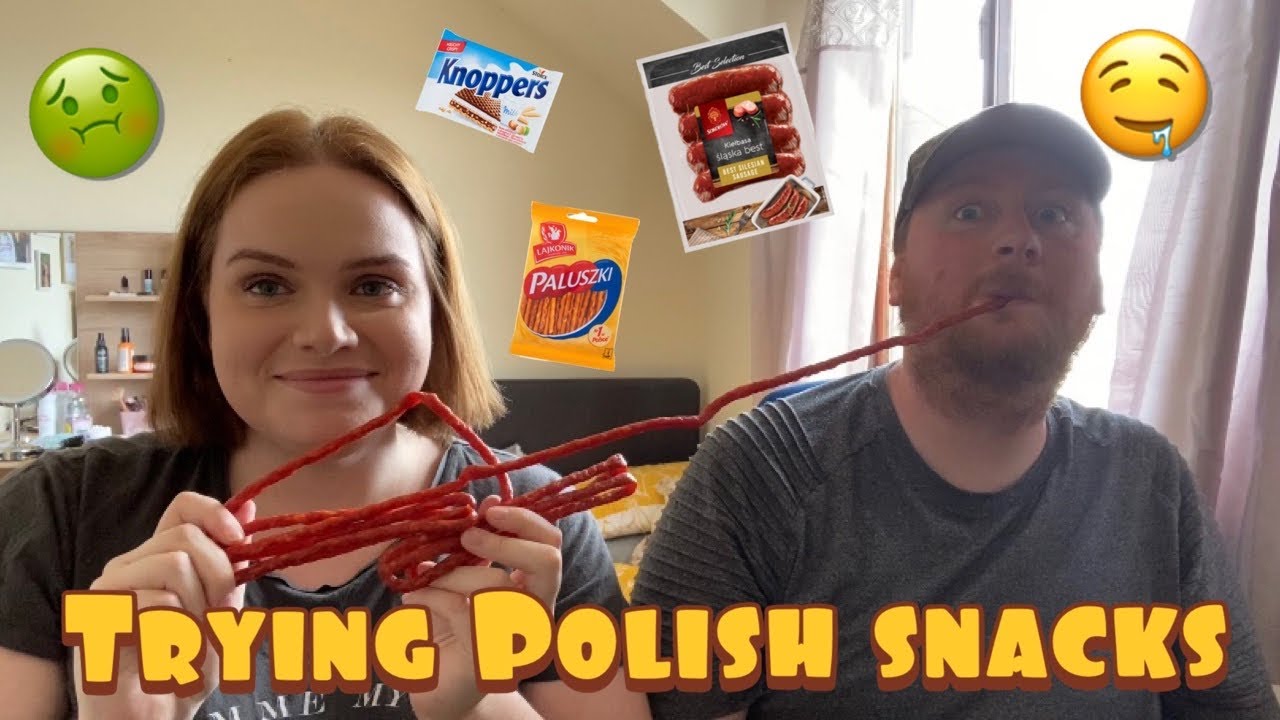 BRITISH COUPLE TRYING POLISH SNACKS