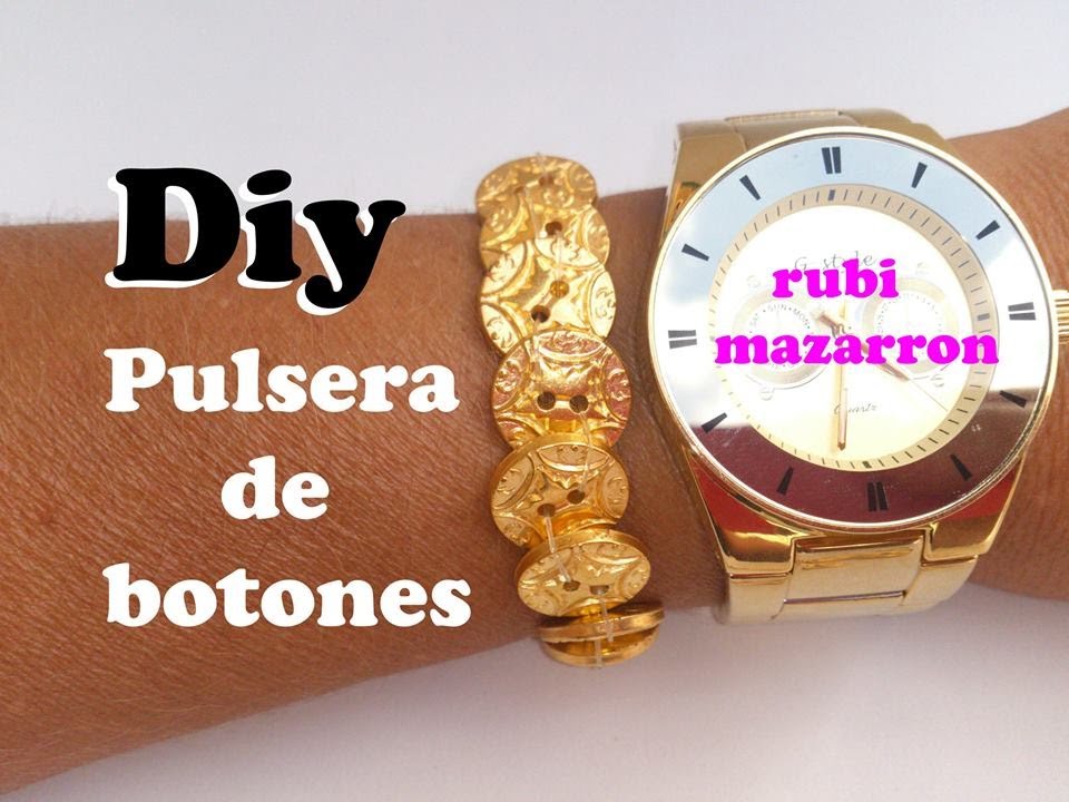 Diy  Pulsera con botones