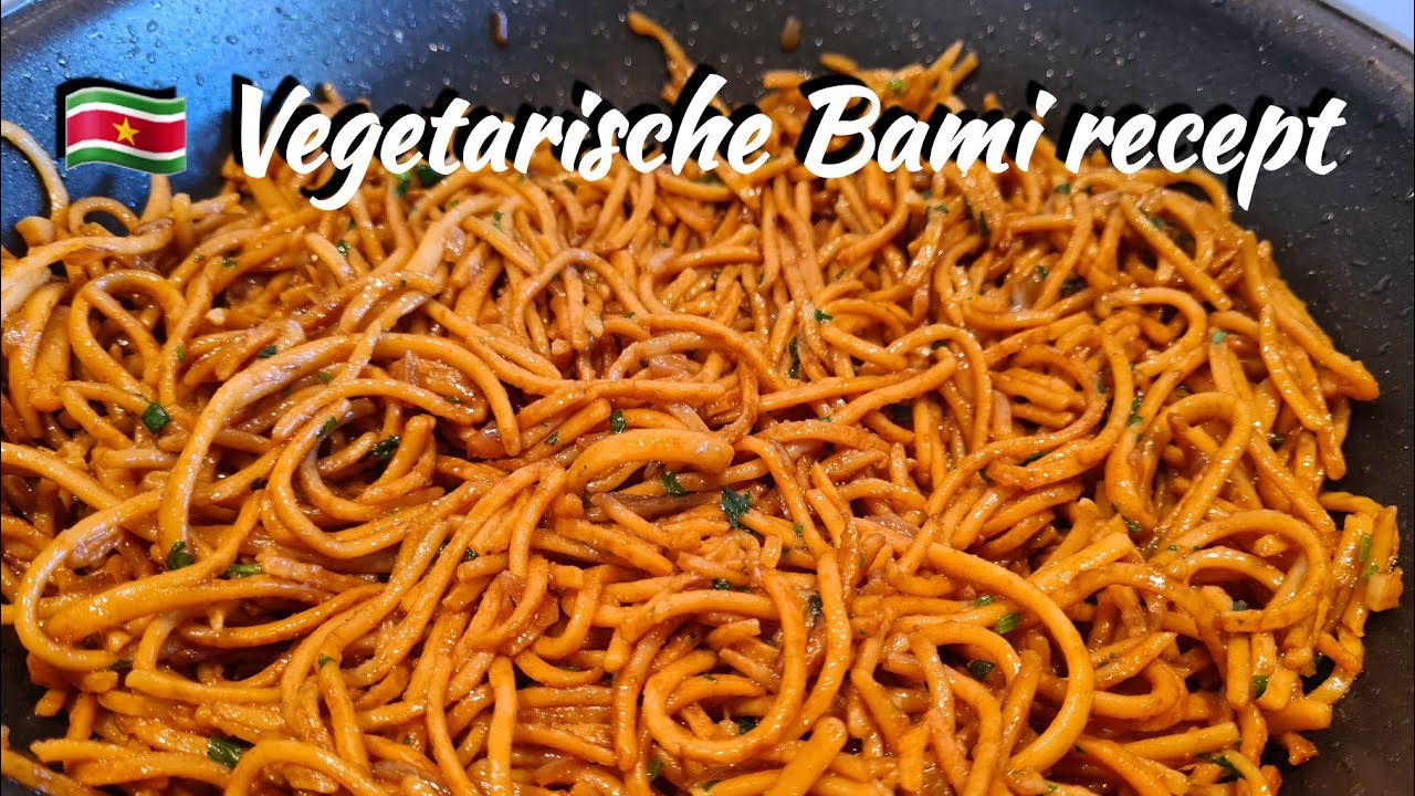 🇸🇷 Surinaamse Bami Vegetarisch recept|Surinamese Vegetarian noodles recipe|EN subtitle|