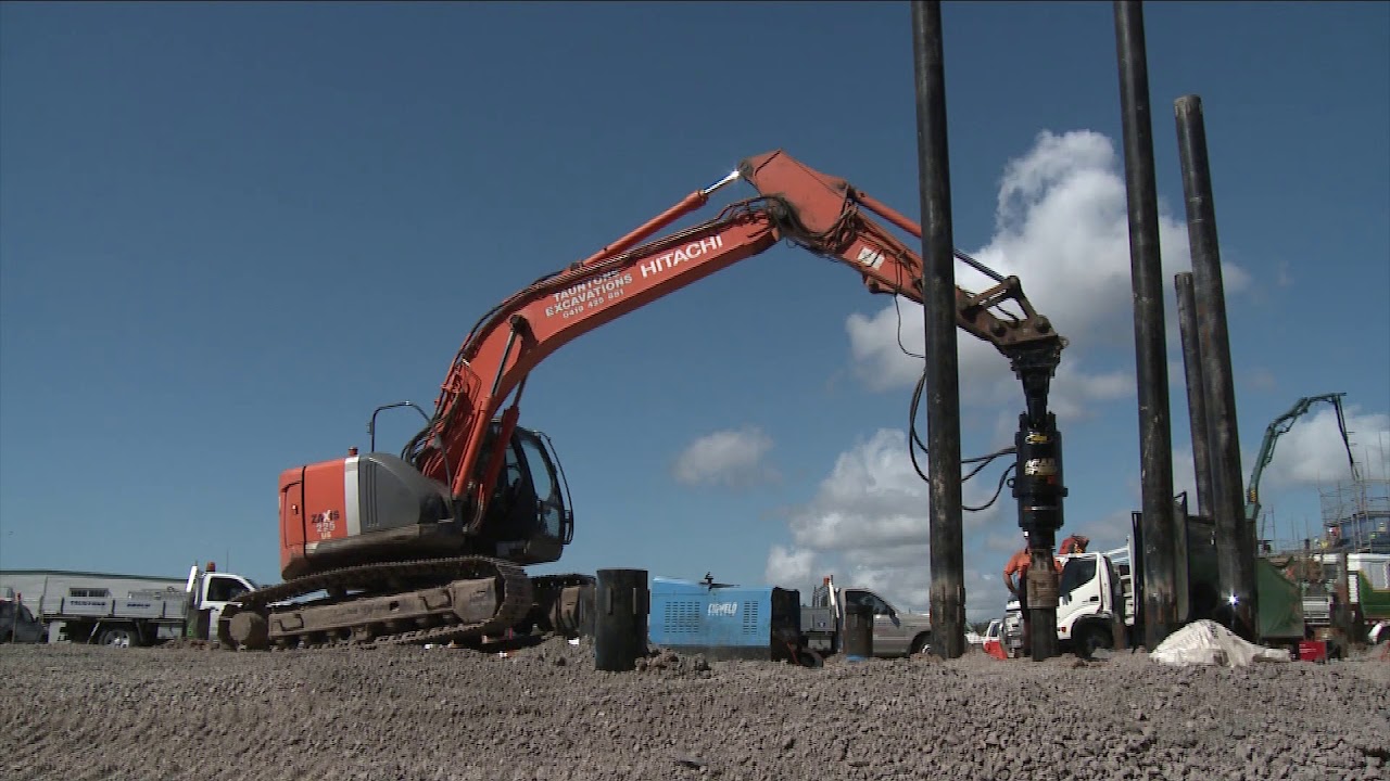 Screw Pile Installations with Digga Screw Pile Torque Heads