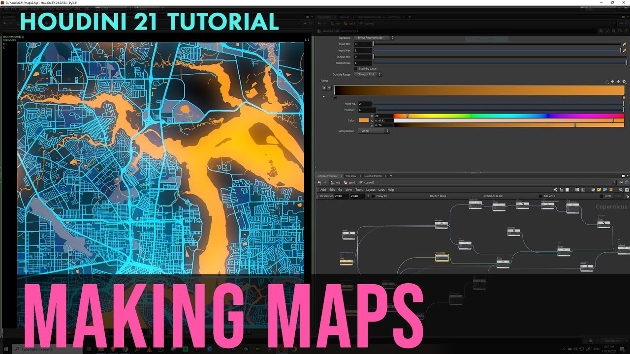 Houdini 21 — Создание карт в Houdini