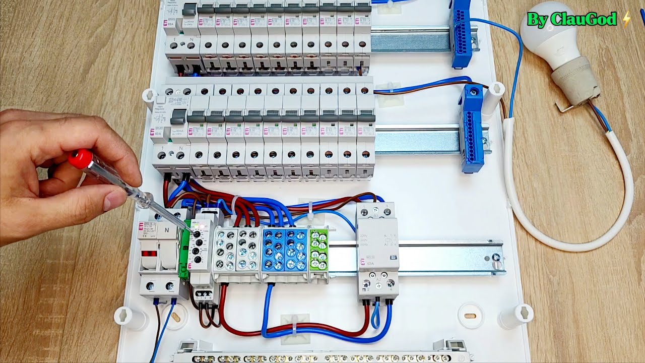 Realizare conexiuni tablou electric monofazat - Partea 2