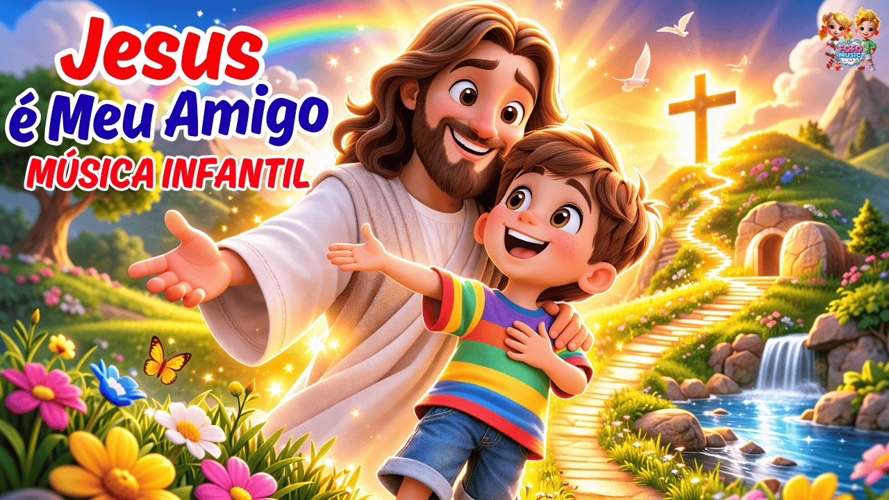 Amar a Jesus 🙏✨ – Música Infantil Gospel Educativa #musica #infantil #desenhoanimado #jesus #aovivo