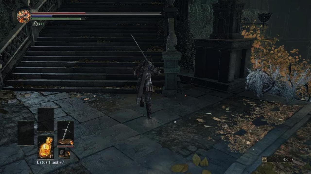 DARK SOULS III chaos gem infused to my sword to set my foes ablaze!!!