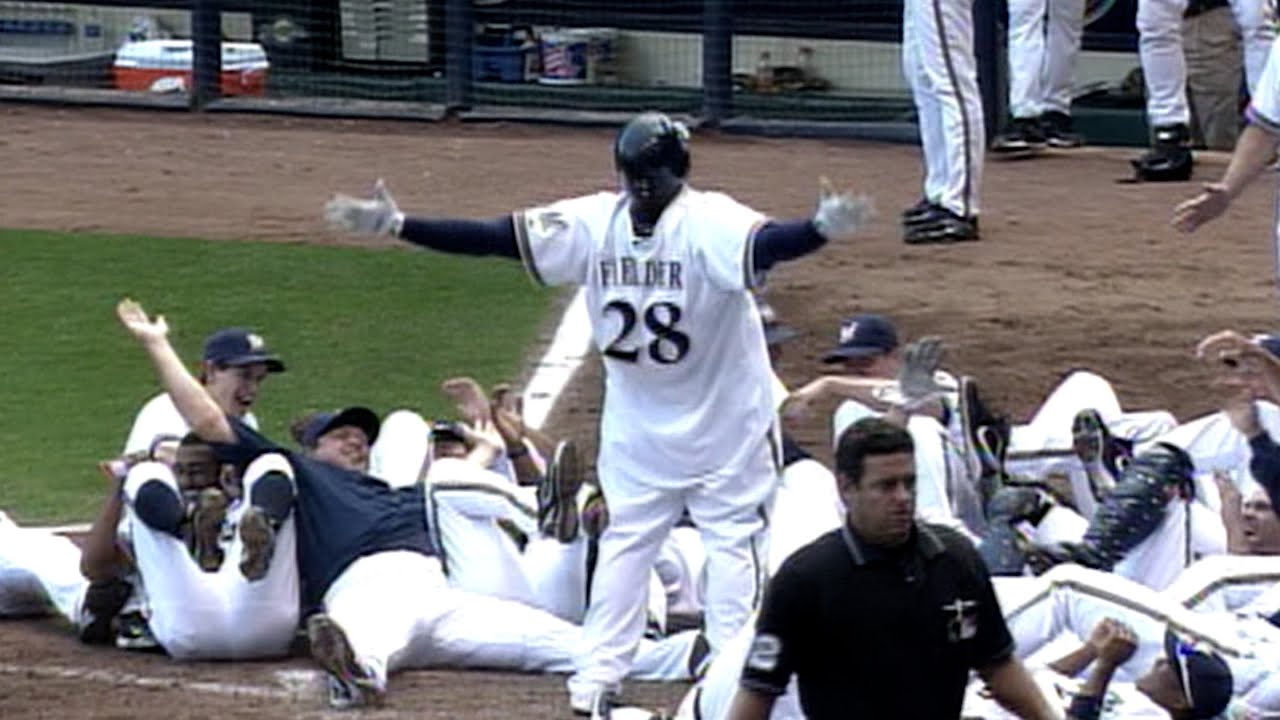 Fielder's best with the Brewers