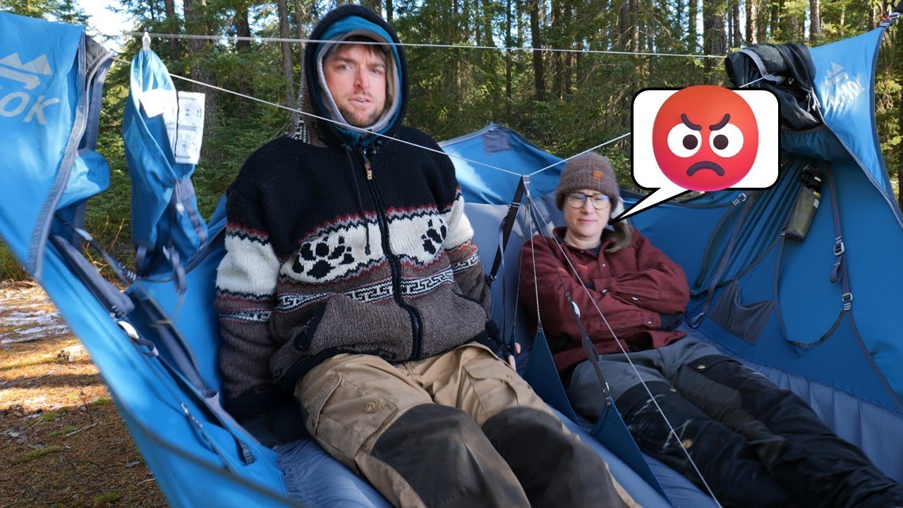 We tried couples hammocking overnight (Amok Draumr Double)