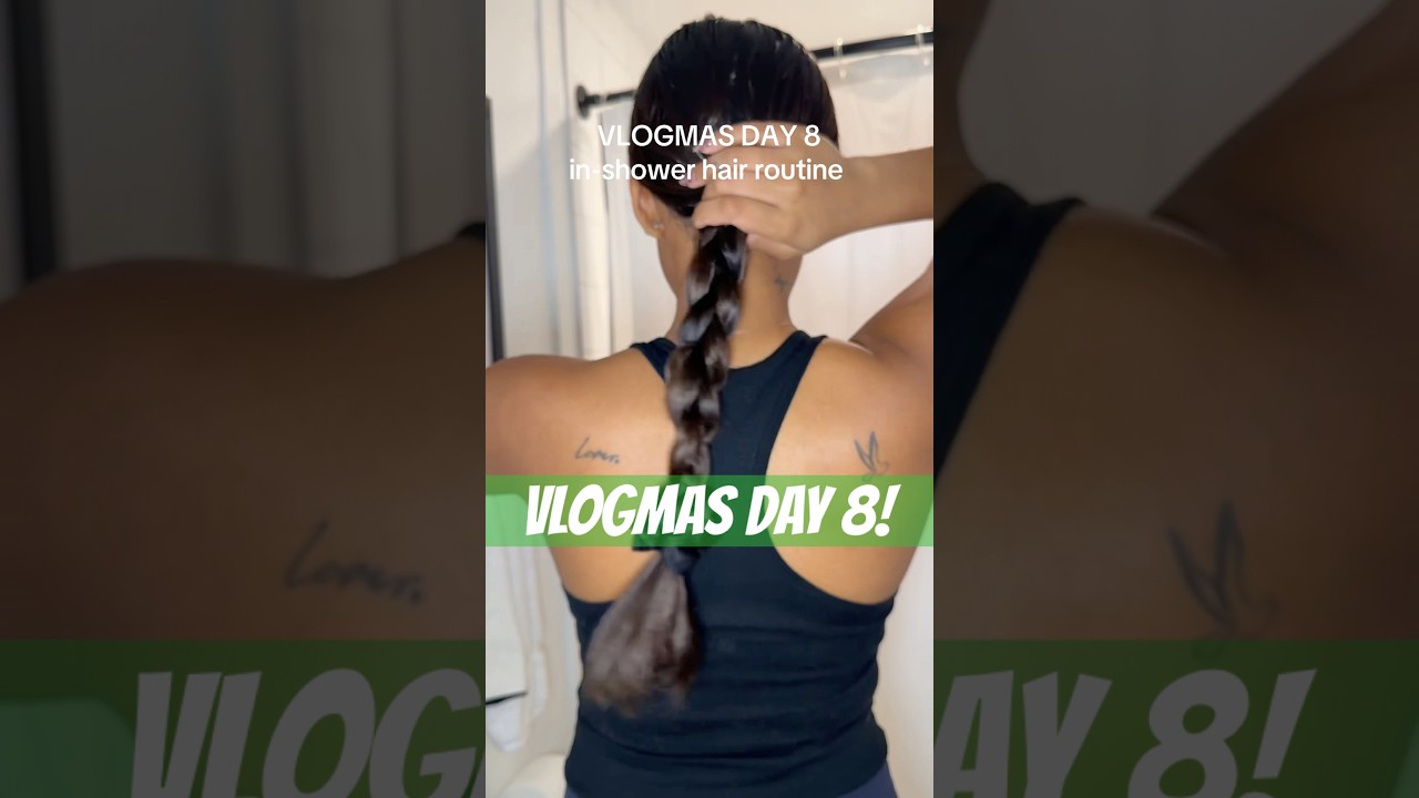 #vlogmas day 8 in-shower hair wash routine! #haircare #hairwashroutine