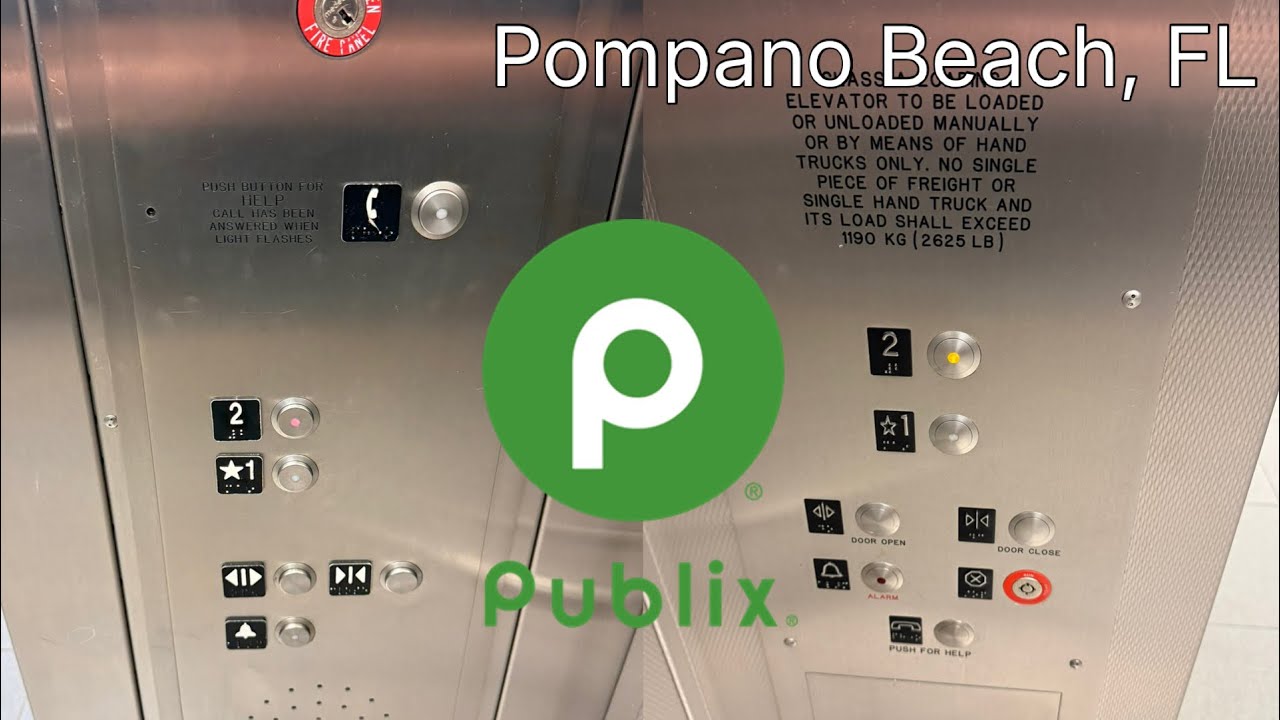 Schindler Hydraulic Elevators ~ Publix - Pompano Shopping Center ~ Pompano Beach, FL