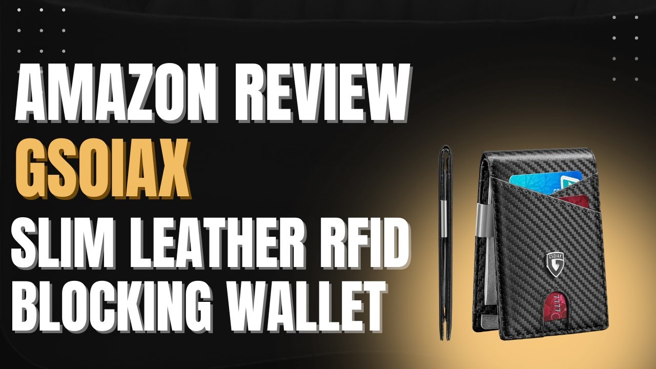 Slim RFID Wallet for Men Review 💳 | GSOIAX Minimalist Bifold with Money Clip