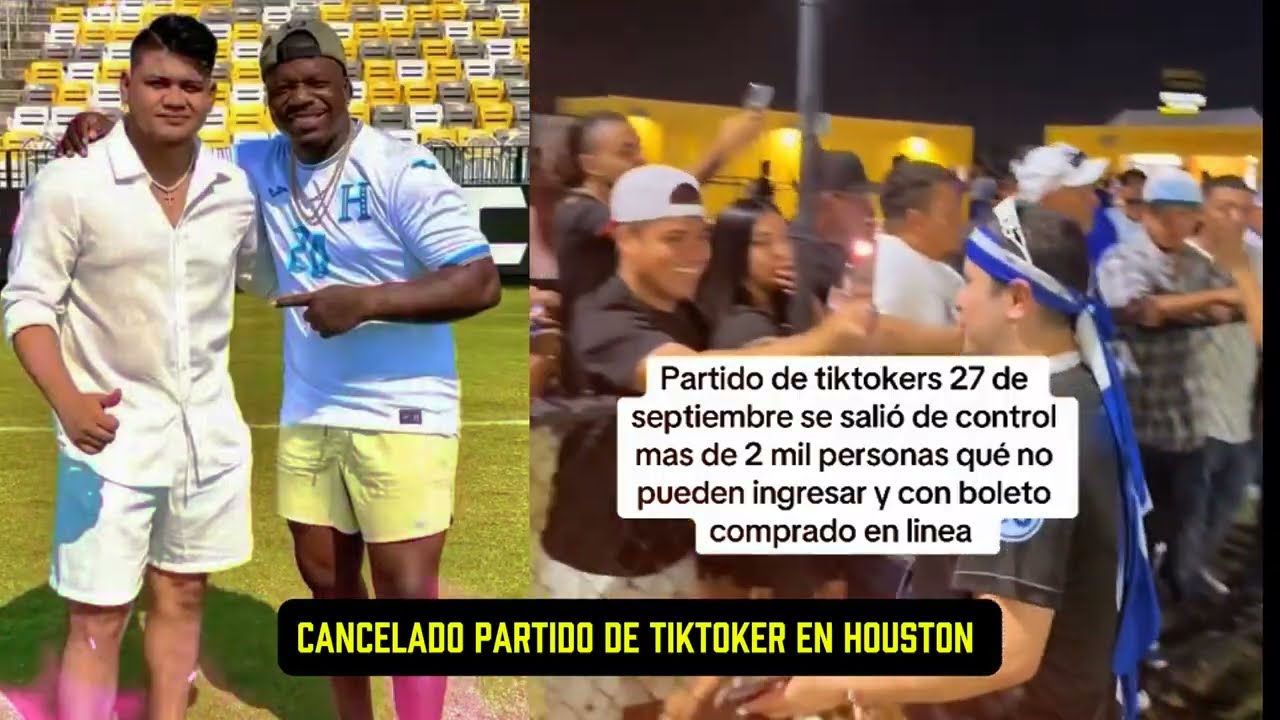 ¡CANCELADO! El partido de tiktoker en Houston, Texas entre Honduras y El Salvador 'QUE VERGÜENZA' 