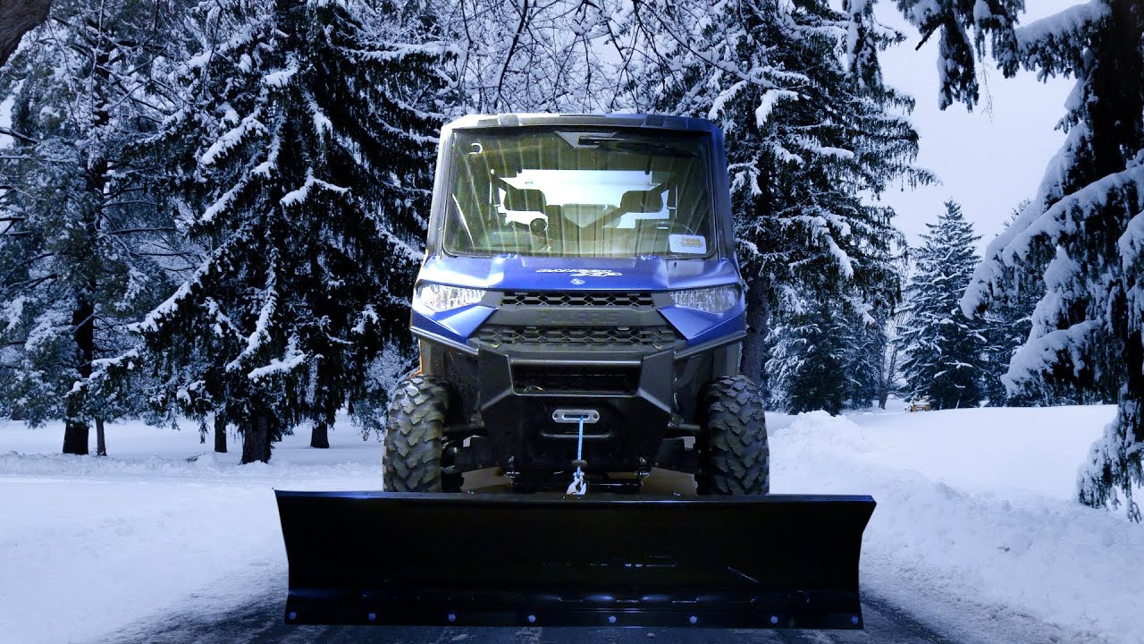 Установка отвалов для ледника Polaris Ranger 1000XP 2021 года