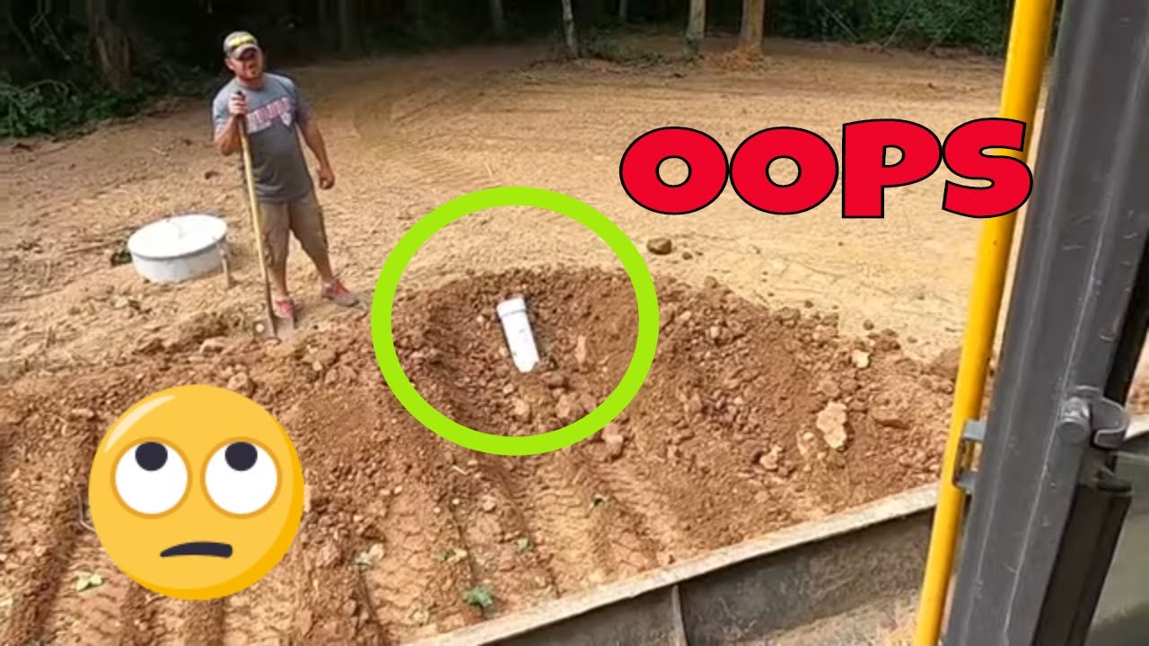 Building a pad for a new Cabin and testing the trenching bucket as a stump bucket