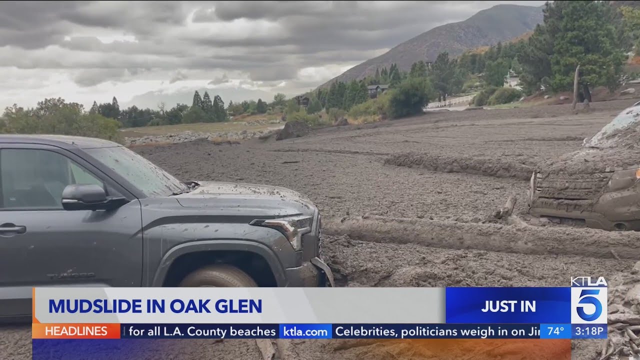 Video captures mudslide in Oak Glen