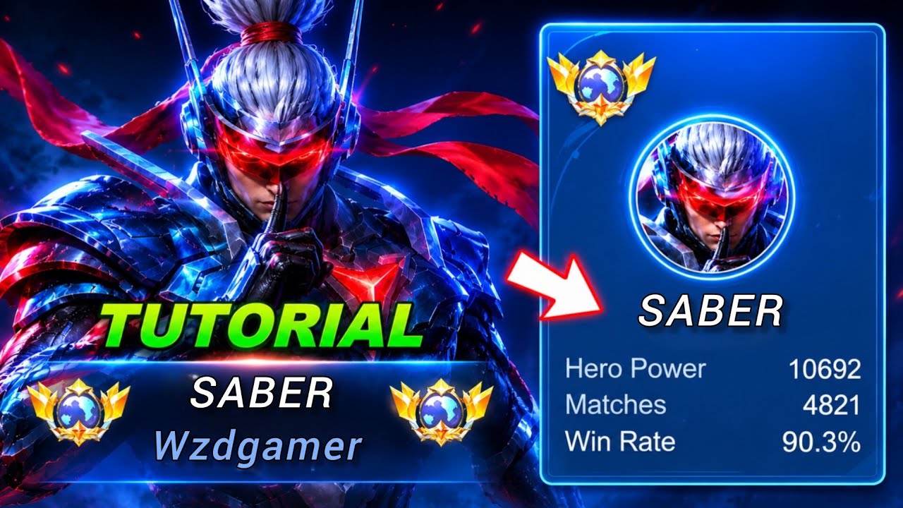 90% WIN RATE GLOBAL 1 SABER EMBLEM AND BUILD ROTATION -TUTORIAL!! MLBB 2026