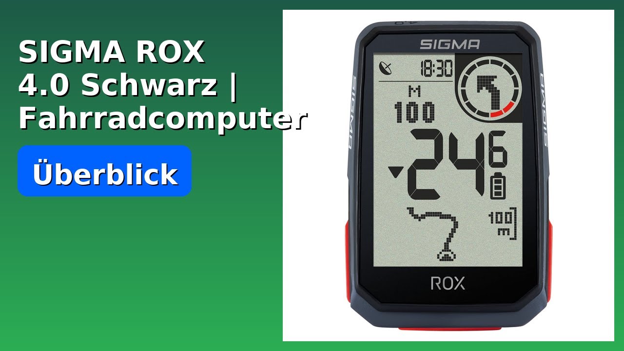 BEWERTUNG (2025): SIGMA ROX 4.0 Schwarz | Fahrradcomputer GPS. WESENTLICHE Einzelheiten