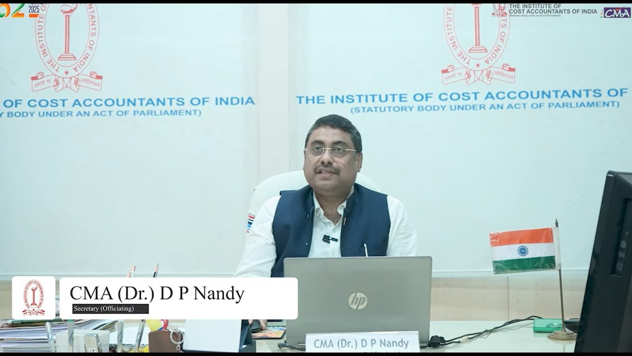 NCMAC 2025 - Welcome message from CMA Dr. Debaprosanna Nandy, Secretary (Officiating), ICMAI