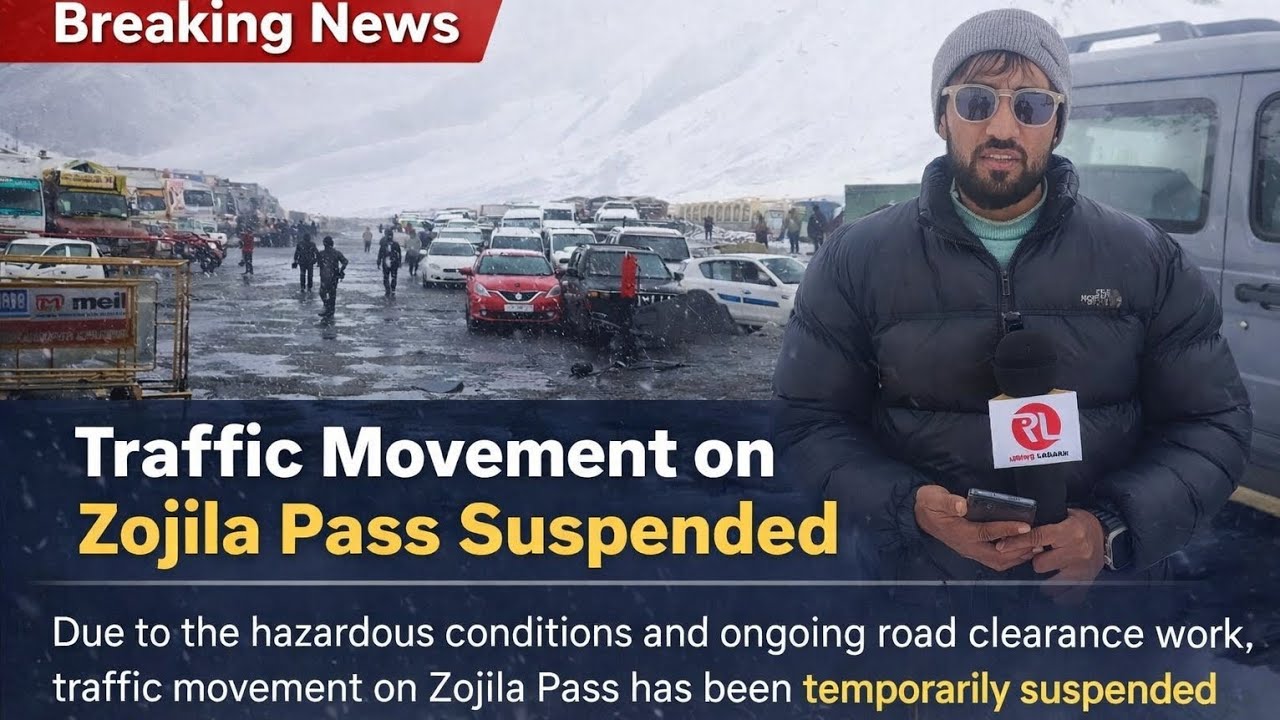 19 April 2026 &mdash; These visuals are from Minamarg Check Post, where all vehicles have been halted