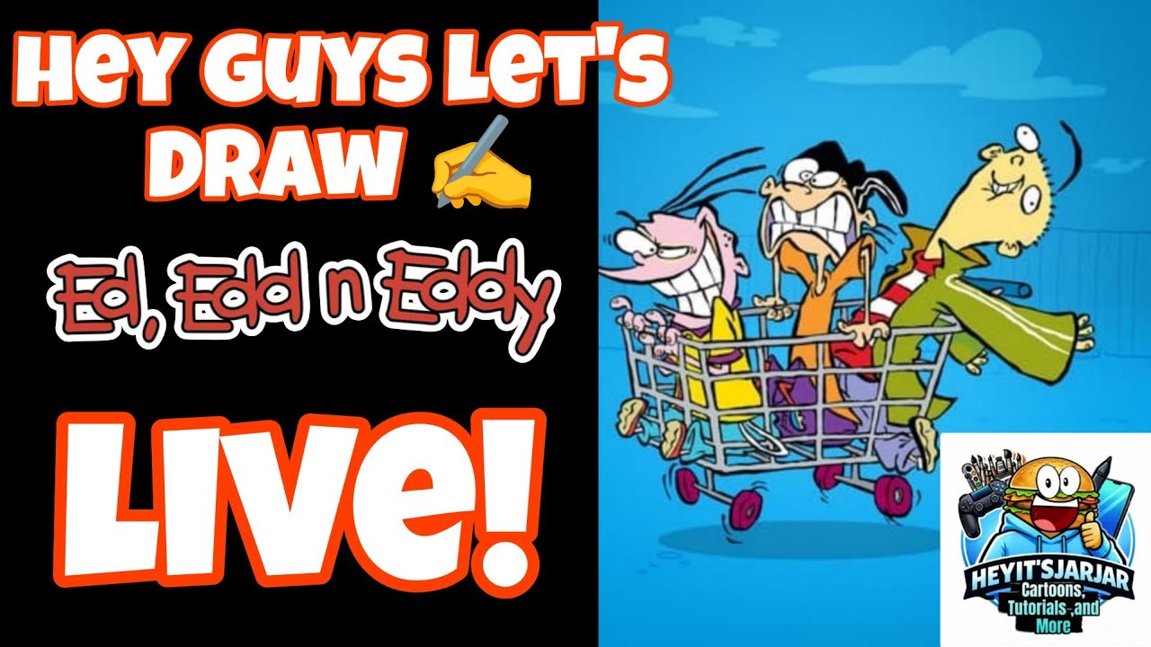 Hey Let's Draw Classic Ed Edd N Eddy Characters Live! #artist #cartoonist #cartoons #ededdneddy