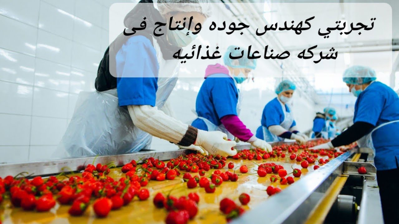 تجربته شغلى مهندس جوده وإنتاج بإحدى شركات الصناعات الغذائيه(يتبع)