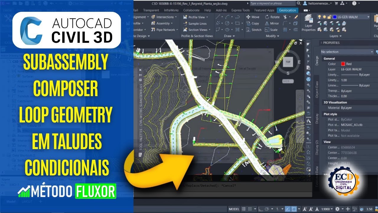 Subassembly Composer Loop Geometry em TALUDES Condicionais