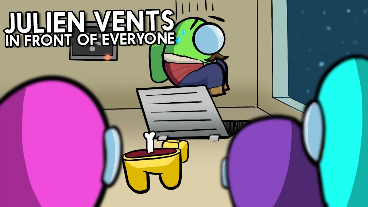 Julien vents in front of everyone