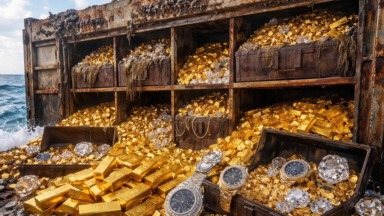 Discovery of Gold, Diamonds and Watches from the ocean. Real Discovery